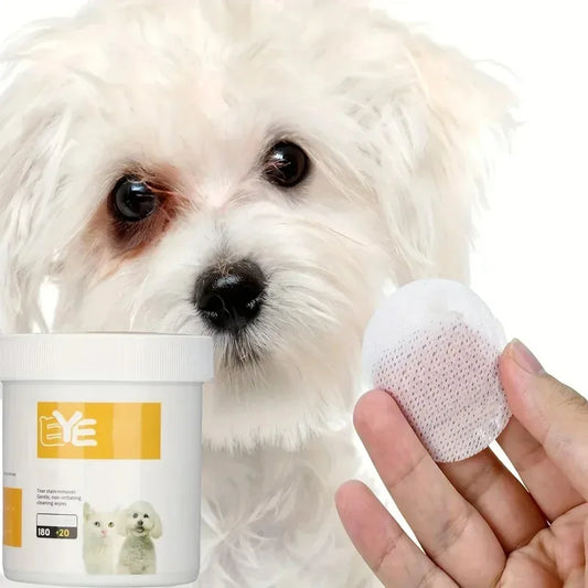 Pet Eye Cleaning Wipes – Gentle Tear Stain Cleaner for Dogs & Cats | 200 Wipes